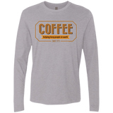 T-Shirts Heather Grey / Small Coffee For Lazy People Men's Premium Long Sleeve