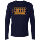 T-Shirts Midnight Navy / Small Coffee For Lazy People Men's Premium Long Sleeve