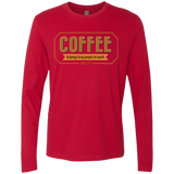 T-Shirts Red / Small Coffee For Lazy People Men's Premium Long Sleeve