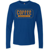 T-Shirts Royal / Small Coffee For Lazy People Men's Premium Long Sleeve