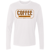 T-Shirts White / Small Coffee For Lazy People Men's Premium Long Sleeve