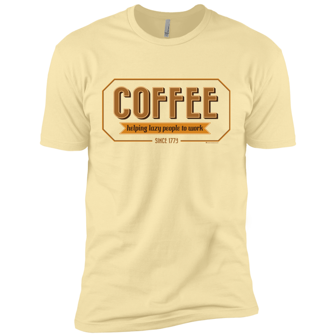T-Shirts Banana Cream / X-Small Coffee For Lazy People Men's Premium T-Shirt