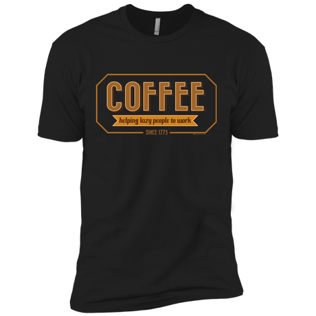 T-Shirts Black / X-Small Coffee For Lazy People Men's Premium T-Shirt
