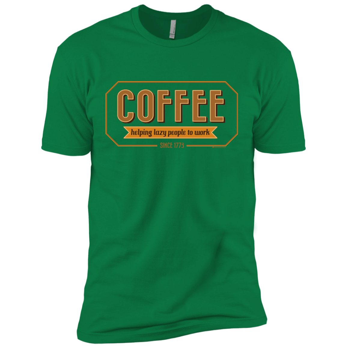 T-Shirts Kelly Green / X-Small Coffee For Lazy People Men's Premium T-Shirt