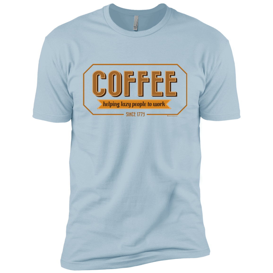 T-Shirts Light Blue / X-Small Coffee For Lazy People Men's Premium T-Shirt
