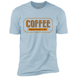 T-Shirts Light Blue / X-Small Coffee For Lazy People Men's Premium T-Shirt
