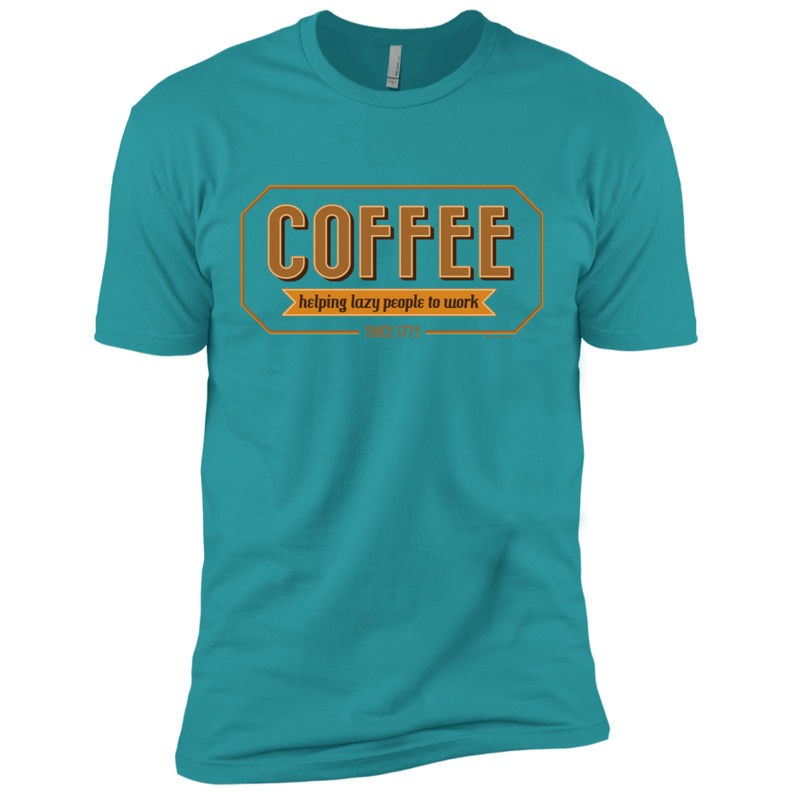T-Shirts Tahiti Blue / X-Small Coffee For Lazy People Men's Premium T-Shirt