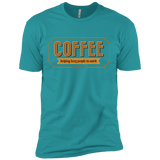 T-Shirts Tahiti Blue / X-Small Coffee For Lazy People Men's Premium T-Shirt