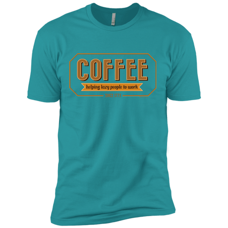 T-Shirts Tahiti Blue / X-Small Coffee For Lazy People Men's Premium T-Shirt