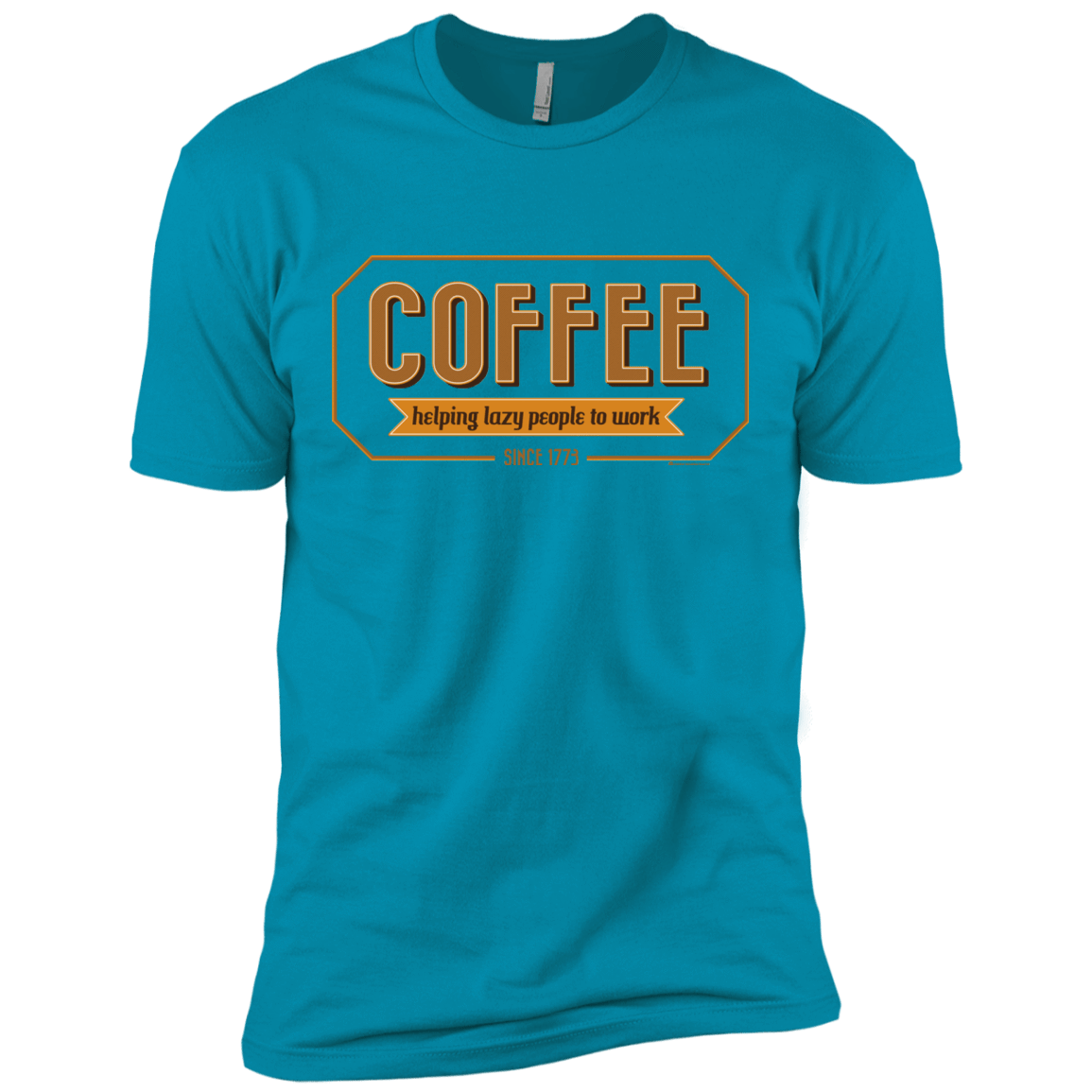 T-Shirts Turquoise / X-Small Coffee For Lazy People Men's Premium T-Shirt