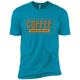 T-Shirts Turquoise / X-Small Coffee For Lazy People Men's Premium T-Shirt
