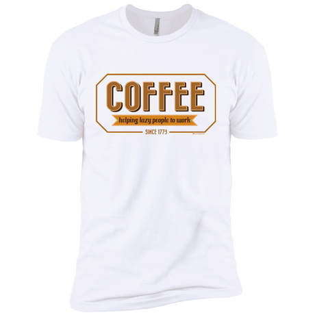 T-Shirts White / X-Small Coffee For Lazy People Men's Premium T-Shirt