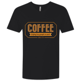 T-Shirts Black / X-Small Coffee For Lazy People Men's Premium V-Neck