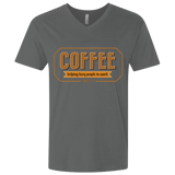 T-Shirts Heavy Metal / X-Small Coffee For Lazy People Men's Premium V-Neck