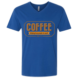 T-Shirts Royal / X-Small Coffee For Lazy People Men's Premium V-Neck