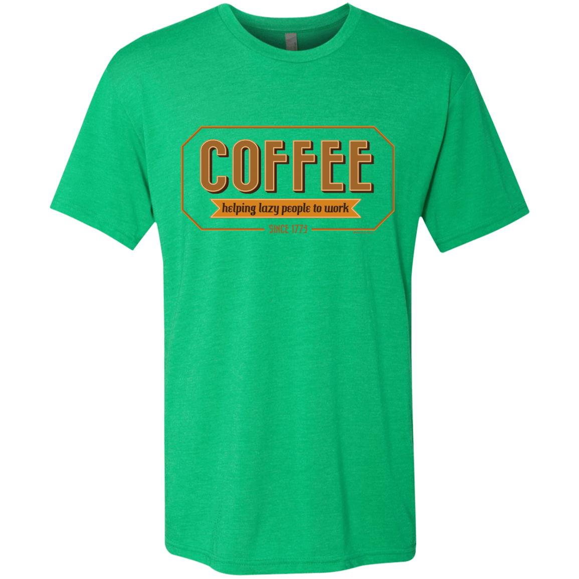 T-Shirts Envy / Small Coffee For Lazy People Men's Triblend T-Shirt