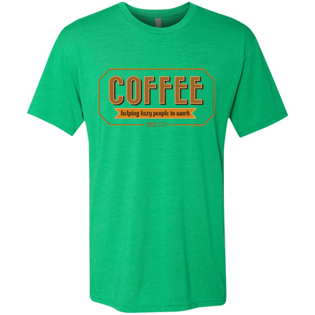 T-Shirts Envy / Small Coffee For Lazy People Men's Triblend T-Shirt