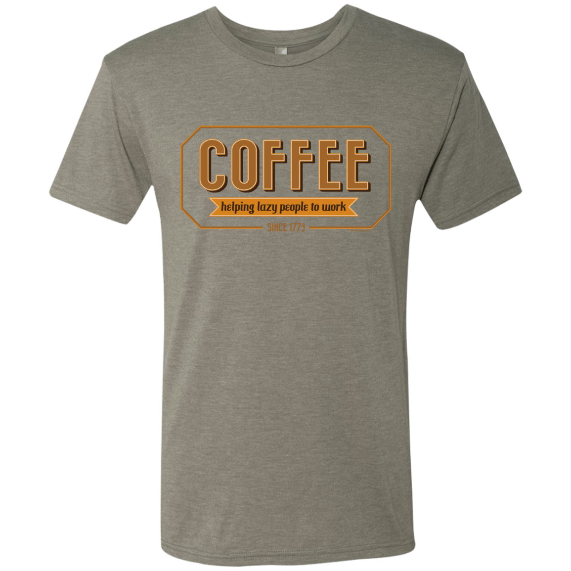 T-Shirts Venetian Grey / Small Coffee For Lazy People Men's Triblend T-Shirt