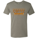 T-Shirts Venetian Grey / Small Coffee For Lazy People Men's Triblend T-Shirt