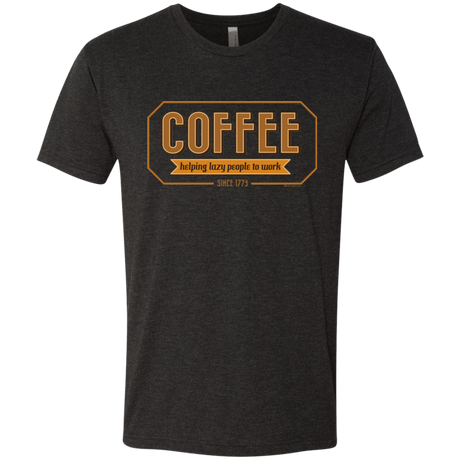 T-Shirts Vintage Black / Small Coffee For Lazy People Men's Triblend T-Shirt