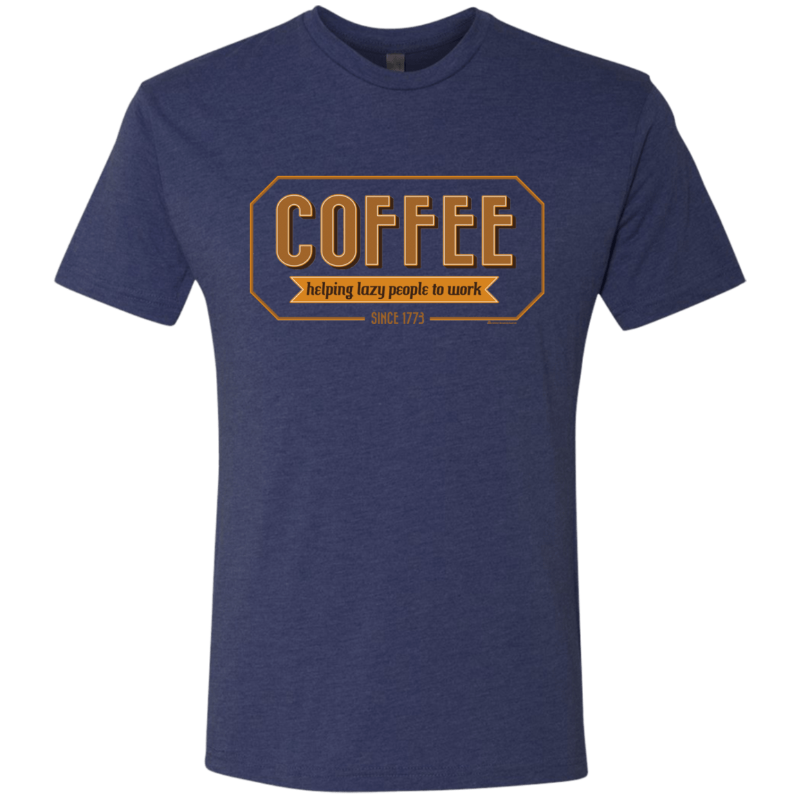 T-Shirts Vintage Navy / Small Coffee For Lazy People Men's Triblend T-Shirt