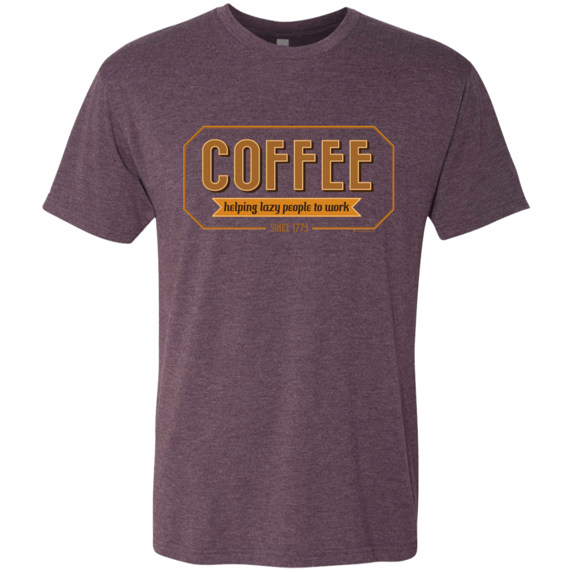 T-Shirts Vintage Purple / Small Coffee For Lazy People Men's Triblend T-Shirt