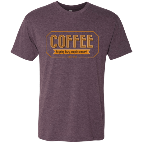 T-Shirts Vintage Purple / Small Coffee For Lazy People Men's Triblend T-Shirt