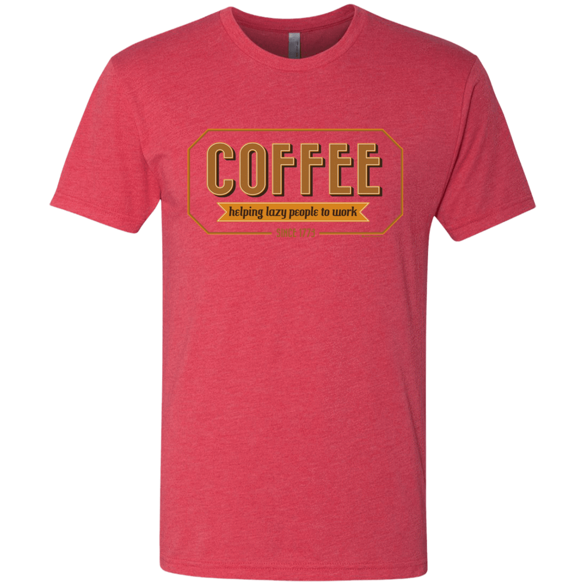 T-Shirts Vintage Red / Small Coffee For Lazy People Men's Triblend T-Shirt