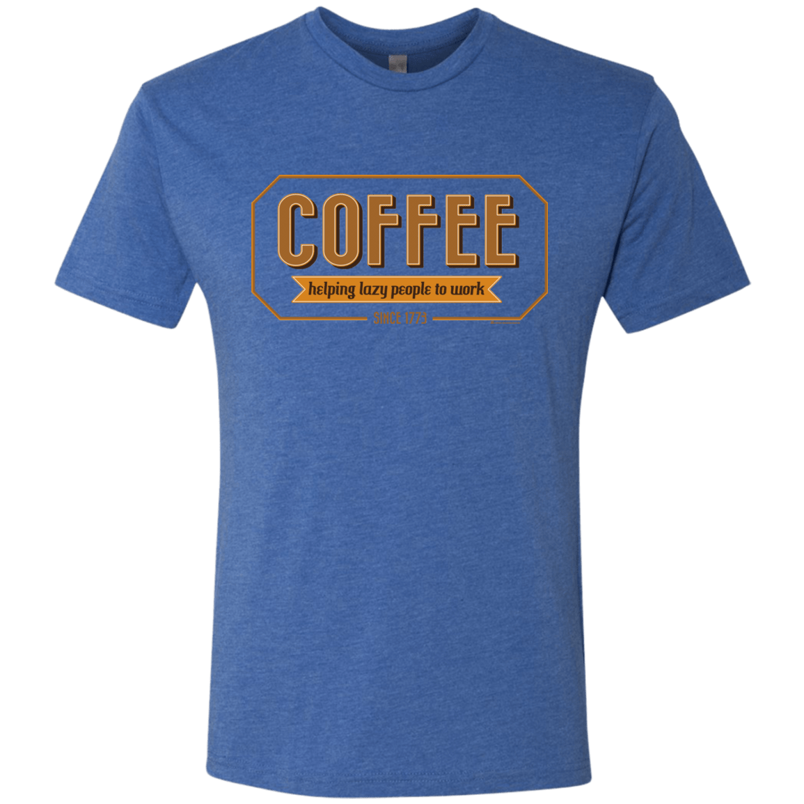 T-Shirts Vintage Royal / Small Coffee For Lazy People Men's Triblend T-Shirt