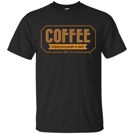 T-Shirts Black / Small Coffee For Lazy People T-Shirt