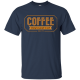 T-Shirts Navy / Small Coffee For Lazy People T-Shirt