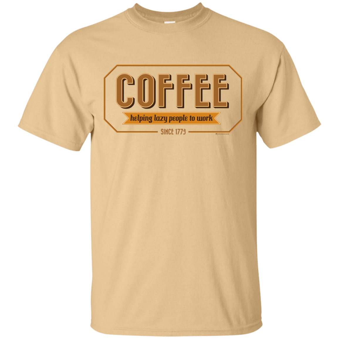 T-Shirts Vegas Gold / Small Coffee For Lazy People T-Shirt