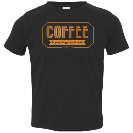 T-Shirts Black / 2T Coffee For Lazy People Toddler Premium T-Shirt