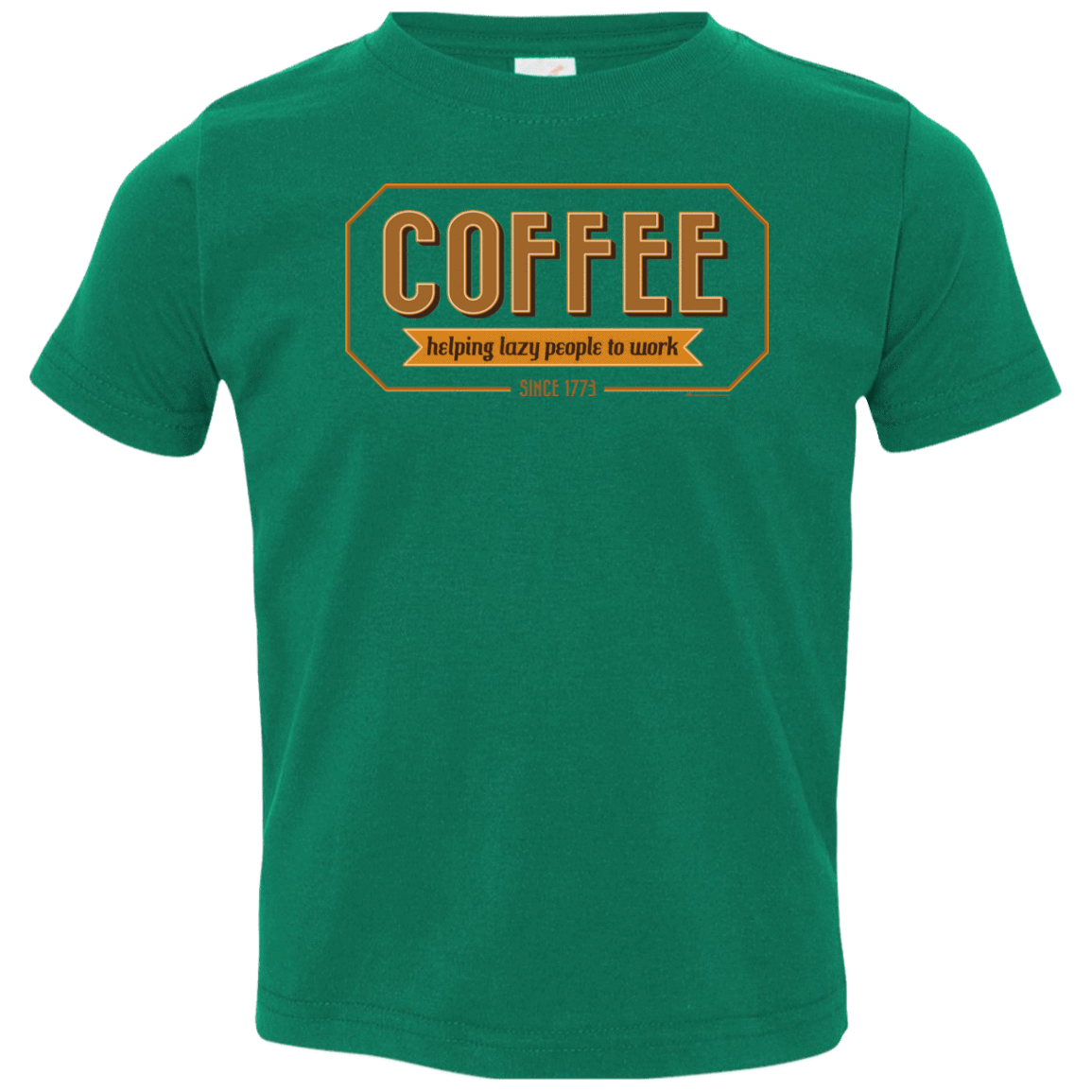 T-Shirts Kelly / 2T Coffee For Lazy People Toddler Premium T-Shirt