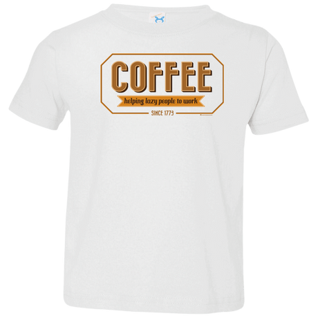 T-Shirts White / 2T Coffee For Lazy People Toddler Premium T-Shirt