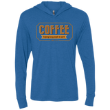 T-Shirts Vintage Royal / X-Small Coffee For Lazy People Triblend Long Sleeve Hoodie Tee