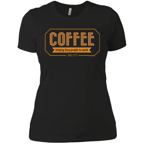 T-Shirts Black / X-Small Coffee For Lazy People Women's Premium T-Shirt