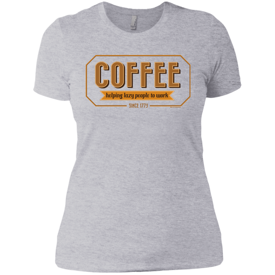 T-Shirts Heather Grey / X-Small Coffee For Lazy People Women's Premium T-Shirt