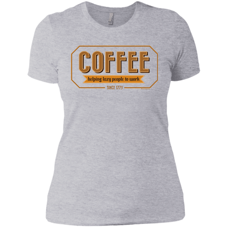 T-Shirts Heather Grey / X-Small Coffee For Lazy People Women's Premium T-Shirt