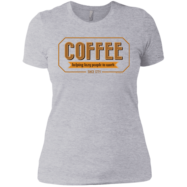 T-Shirts Heather Grey / X-Small Coffee For Lazy People Women's Premium T-Shirt