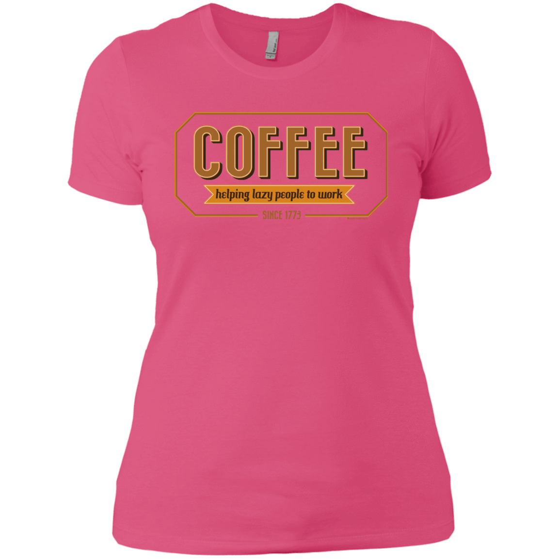 T-Shirts Hot Pink / X-Small Coffee For Lazy People Women's Premium T-Shirt