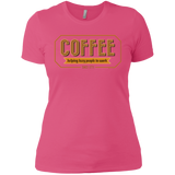 T-Shirts Hot Pink / X-Small Coffee For Lazy People Women's Premium T-Shirt