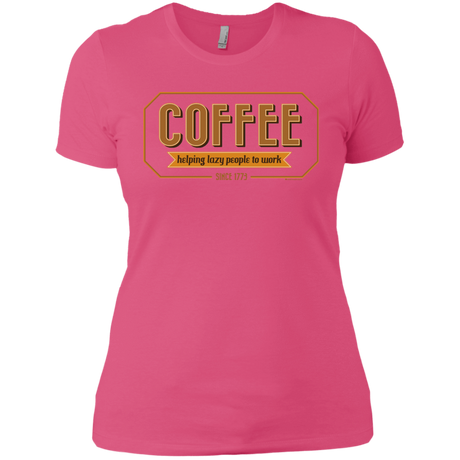T-Shirts Hot Pink / X-Small Coffee For Lazy People Women's Premium T-Shirt