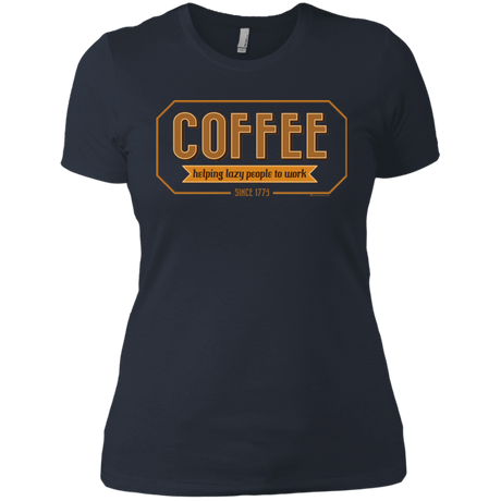 T-Shirts Indigo / X-Small Coffee For Lazy People Women's Premium T-Shirt