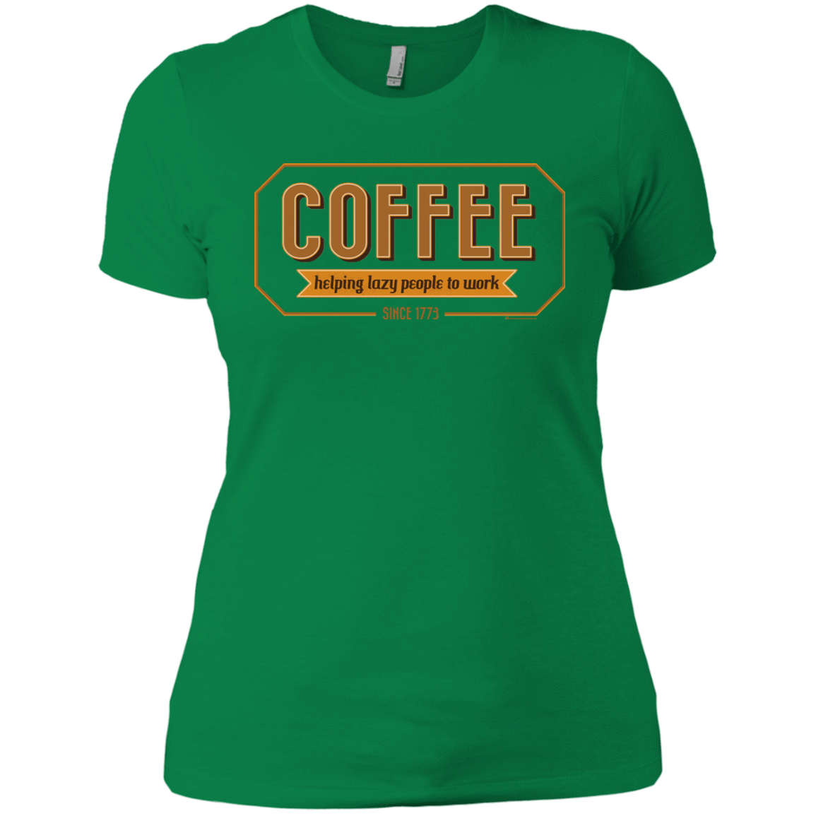 T-Shirts Kelly Green / X-Small Coffee For Lazy People Women's Premium T-Shirt