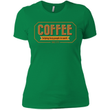 T-Shirts Kelly Green / X-Small Coffee For Lazy People Women's Premium T-Shirt