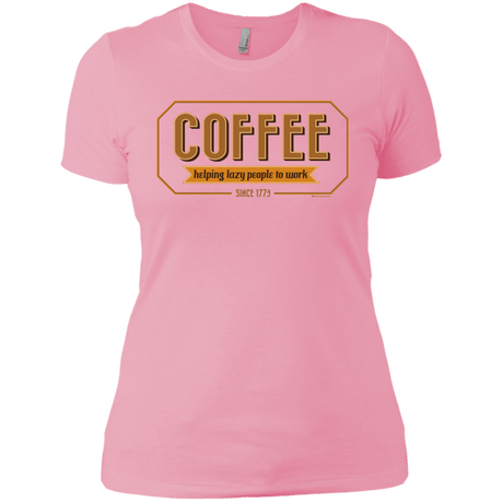 T-Shirts Light Pink / X-Small Coffee For Lazy People Women's Premium T-Shirt