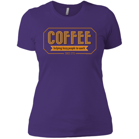 T-Shirts Purple Rush/ / X-Small Coffee For Lazy People Women's Premium T-Shirt