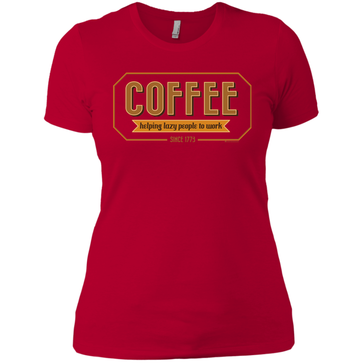 T-Shirts Red / X-Small Coffee For Lazy People Women's Premium T-Shirt