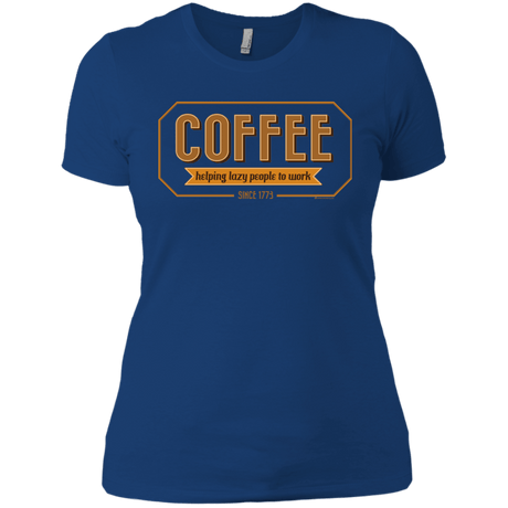 T-Shirts Royal / X-Small Coffee For Lazy People Women's Premium T-Shirt